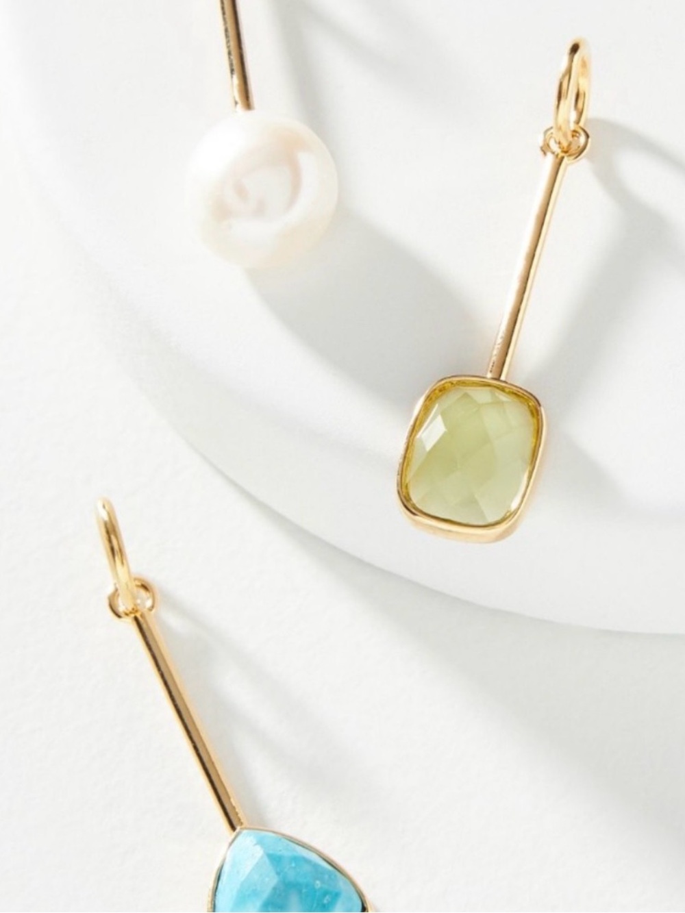 Anthropologie Aquamarine Stone build-a-necklace birthstone Charm